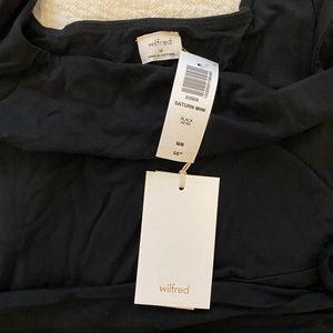 Wilfred Black Toe Waist Mini Dress